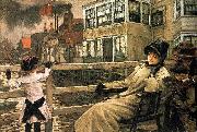 James Tissot Waiting for the Ferry